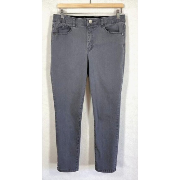Wit & Wisdom Jeans Womens 14 Gray Ab Solution Stretch High Rise Ankle - Picture 2 of 12